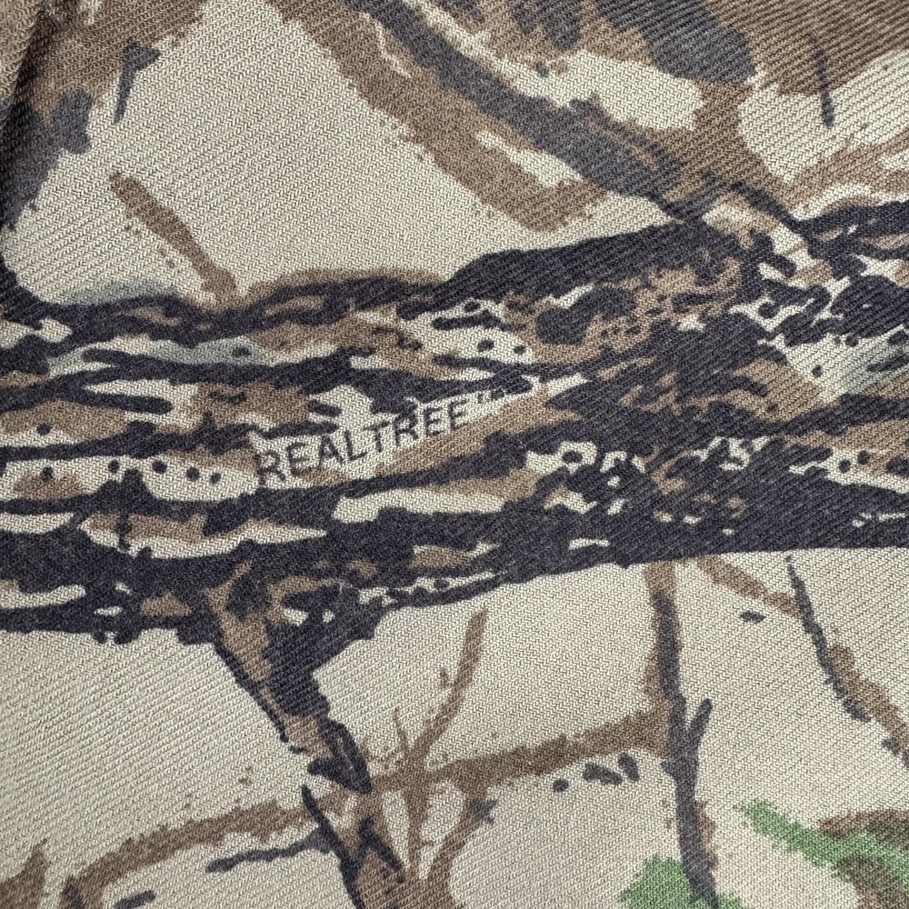 Cabelas Shirt Mens XL Realtree Camo Heavyweight Long Sleeve Button Up USA Vtg‎ - Picture 2 of 10